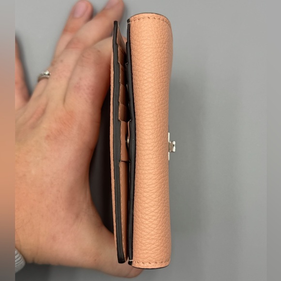 Fendi Peekaboo Leather Pink Bifold Wallet - Picture 12 of 16